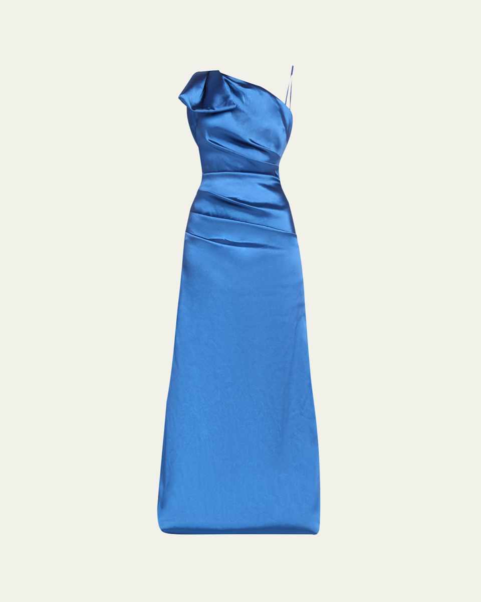 One-Shoulder Stretch Gazar Gown